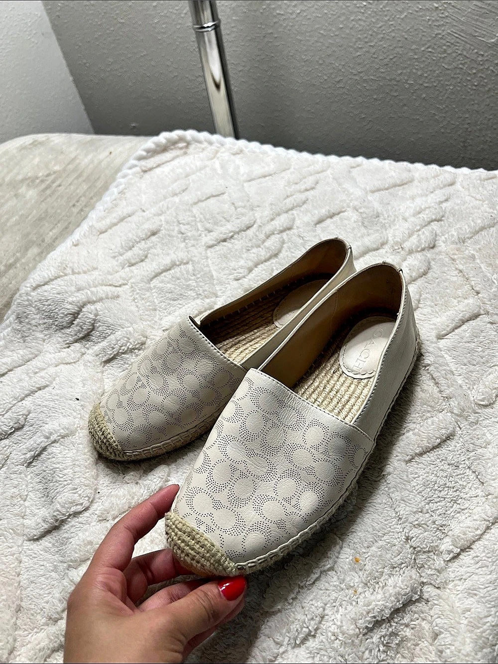 coach Espadrille Flats in White US 5